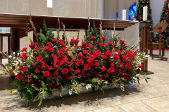 Red Altar Arrangement