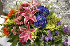 Colorful Casket Spray