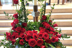 Red Rose Urn Tribute