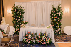 Sweetheart Table Arrangements, Silk Arch