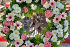 Feminine Round Standing Wreath