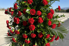 Red Carnation Standing Spray