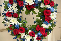 Patriotic Heart Standing Wreath