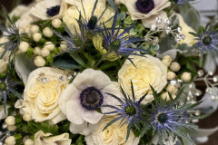 White & Blue Bride Bouquet