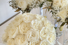 White Rose Bride Bouquet