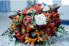 Fall Silk Bride Bouquet