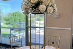 White Flowers & Baby's Breath Centerpiece