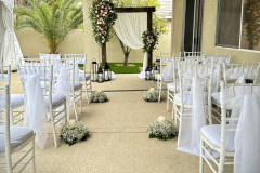 Baby's Breath & Candle Aisle Arrangements