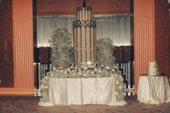 Baby's Breath Arch and Sweetheart Table