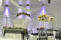 Silk Sunflower & Rose Arch and Venue Décor