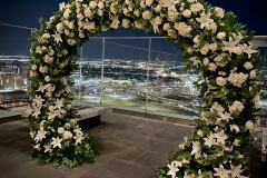 Full Silk Flower Arch 