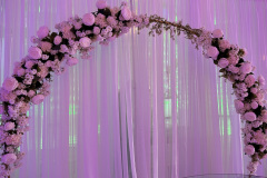 Silk White Floral Arch