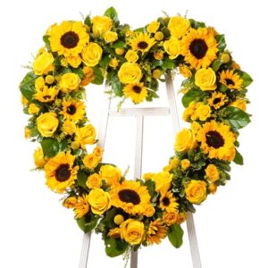 Here Comes the Sun Standing Wreath
