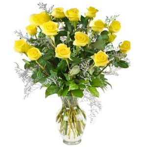Deluxe 18 Yellow Roses