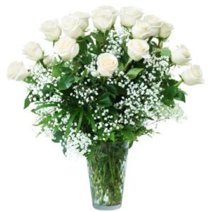 Deluxe 2 Dozen White Roses