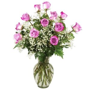 Deluxe Dozen Lavender Roses